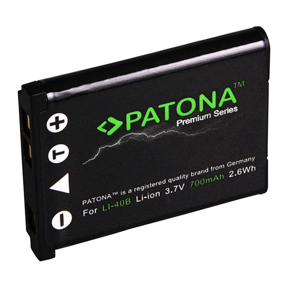 PATONA Premium Akku f. Olympus Li40B Olympus mju 700 720SW 725SW 730 - 1164