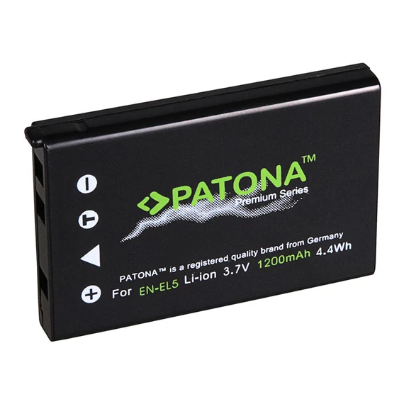 PATONA Premium Akku f. Nikon EN-EL5 CoolPix 3700 4200 5200 5900 7900 - 1165