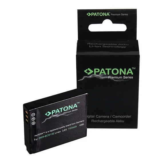PATONA Premium Akku f. Panasonic DMW-BCM13 DMC-TZ41 DMC-TS5 DMC-FT5 - 1193