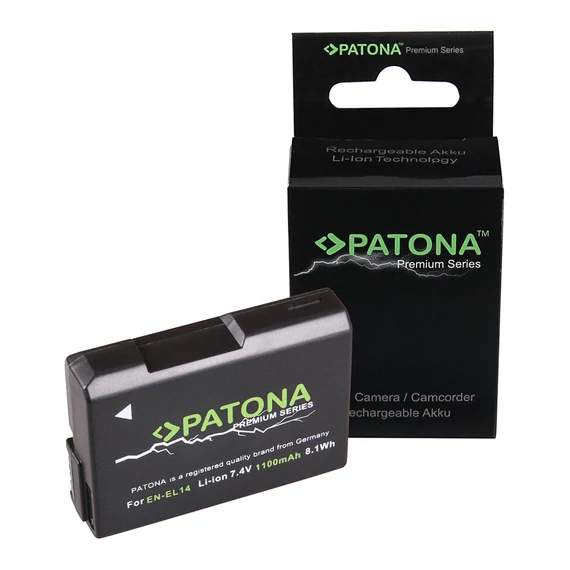 PATONA Premium Akku f. Nikon EN-EL14 Coolpix P7800 P7700 P7000 D5300 - 1197