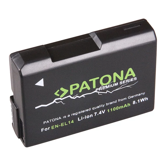 PATONA Premium Akku f. Nikon EN-EL14 Coolpix P7800 P7700 P7000 D5300 - 1197