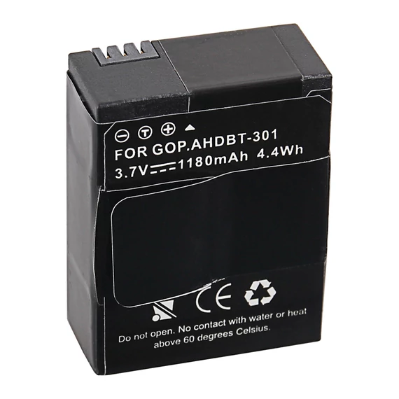 PATONA Premium Akku f. GoPro HD Hero 3+ AHDBT302 AHDBT301 AHDBT201 - 1202