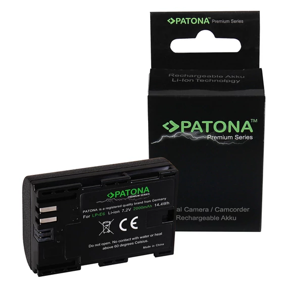 PATONA Premium Akku f. Canon LP-E6 LPE6 EOS R EOS 60D 70D 5D 6D 7D Mark III - 1212