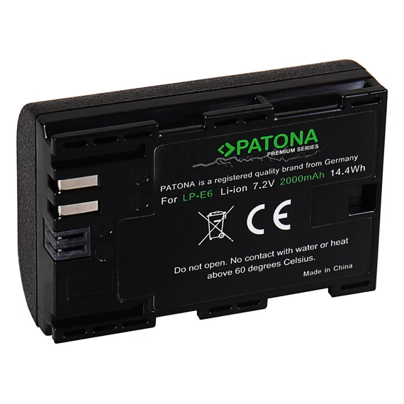 PATONA Premium Akku f. Canon LP-E6 LPE6 EOS R EOS 60D 70D 5D 6D 7D Mark III - 1212