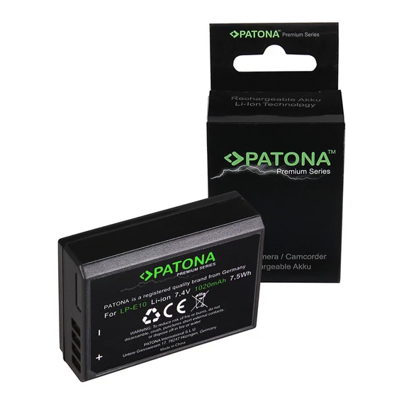 PATONA Premium Akku f. Canon LP-E10 LPE10 EOS1100D EOS 1100D - 1213