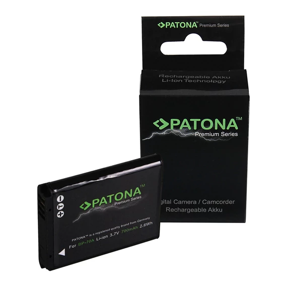 PATONA Premium Akku f. Samsung ES-65 ES-70 PL-80 PL-100 BP-70A BP70A - 1218