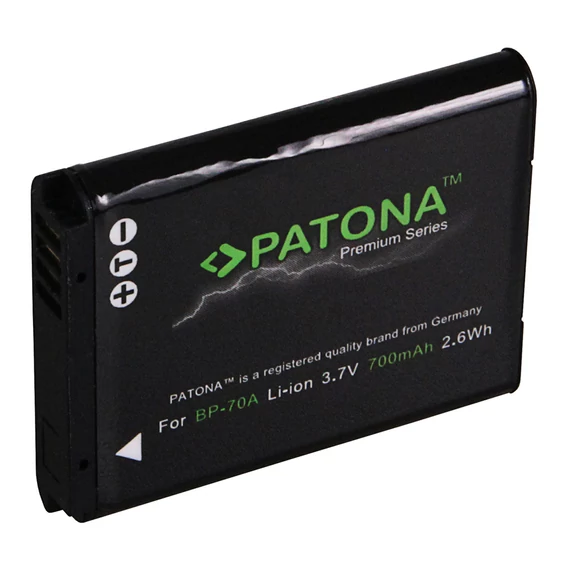 PATONA Premium Akku f. Samsung ES-65 ES-70 PL-80 PL-100 BP-70A BP70A - 1218