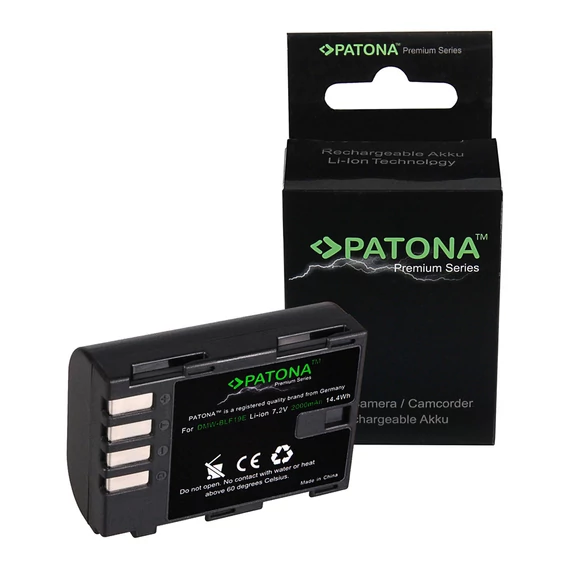 PATONA Premium Akku f. Panasonic Lumix DMC-GH3 GH3A GH4 DMW-BLF19 - 1225