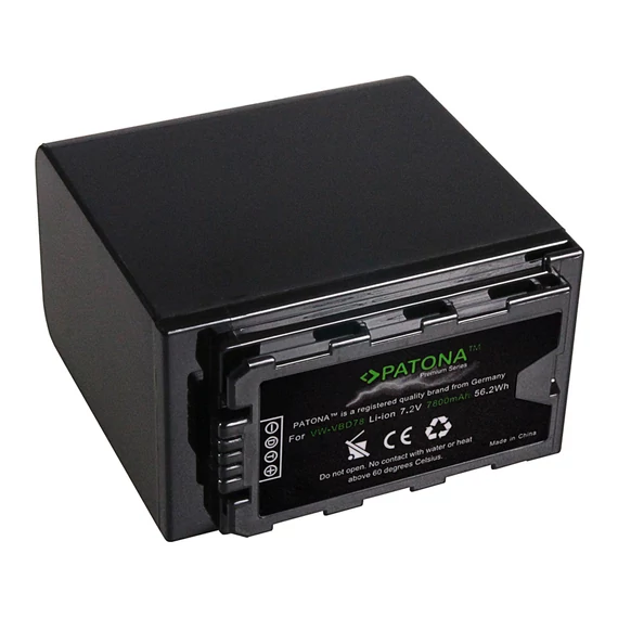 PATONA Premium Akku f. Panasonic VW-VBD78 AJ-PX298MC HDC-MDH2GK Aj-HPX270 - 1231