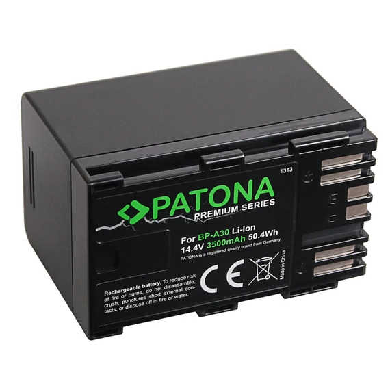 PATONA Premium Akku f. Canon BP-A30 EOS C200 C200B C200 PL C300 Mark II XF705 CA-CP200L - 1313