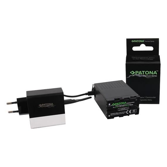 PATONA premium battery f. Sony BP-U68 BP-U65 BP-U60 6900mAh incl. D-Tap and USB ports with PD charger - 1316