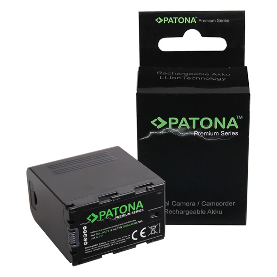 PATONA Premium Battery for JVC SSL-75 SSL-JVC50 SSL-JVC75 HM600 HM650 LG cells - 1317