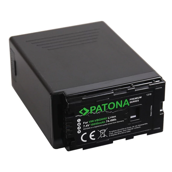 PATONA Premium Akku f. Panasonic VW-VBG6 HDC-HS700 NV-GS320 NV-GS330 PV-GS500 SDR-H18 SDR-H200 VDR-D - 1318