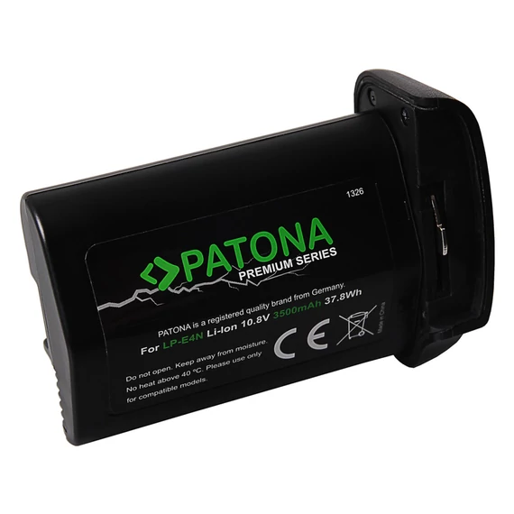 PATONA Premium battery f. Canon LP-E4N EOS-1Ds Mark III EOS-1D Mark III EOS-1D Mark IV EOS-1D X LG cell - 1326