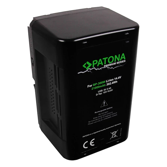 PATONA Premium Akku V-Mount 302Wh f. Sony BP300W DSR 250P 600P 650P 652P - 1330