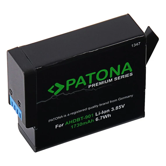 PATONA Premium Akku f. GoPro Hero 9 Hero 10 AHDBT901 ADBAT001 - 1347