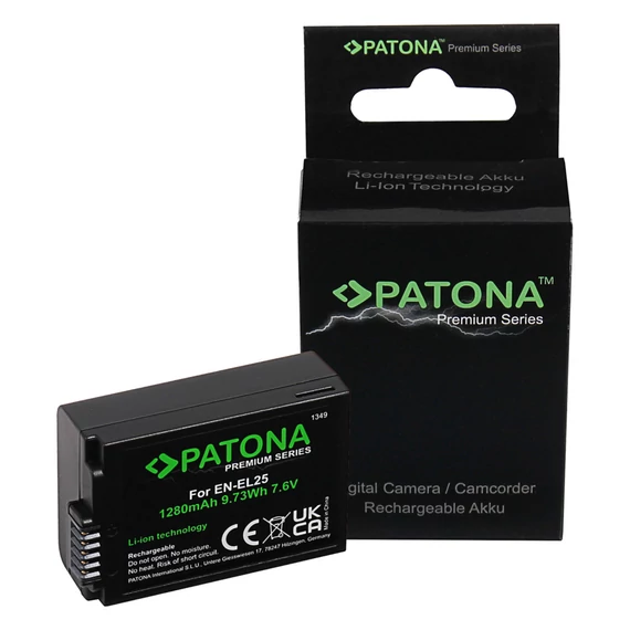 PATONA Premium Akku EN-EL25 f. Nikon Z30 Z50 Z fc - 1349