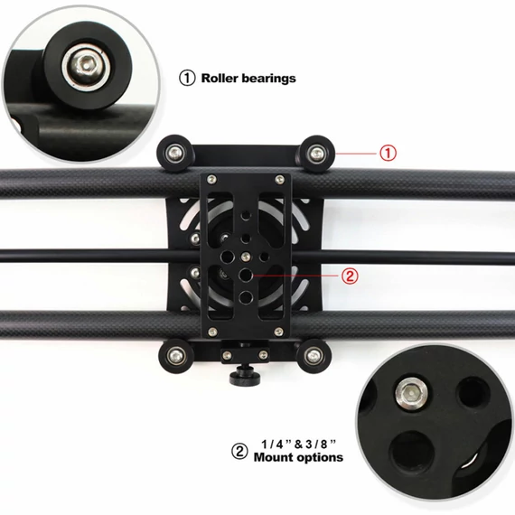 KONOVA P1 100cm Carbon kamera Slider + (KMS-S2) távirányító
