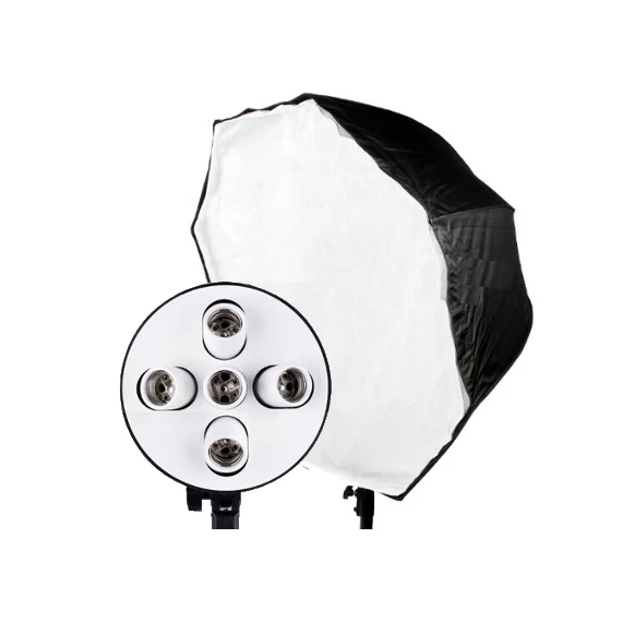 Octabox 90cm, 5db E27 foglalattal