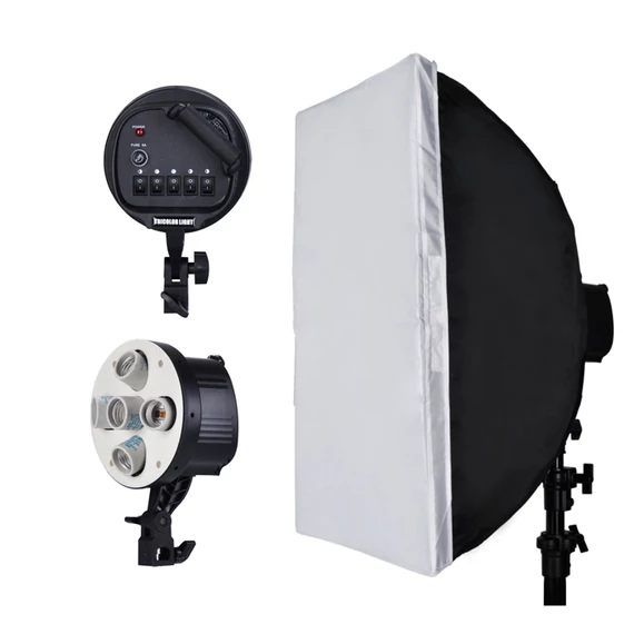 Softbox 50x70cm, 5db E27 foglalattal