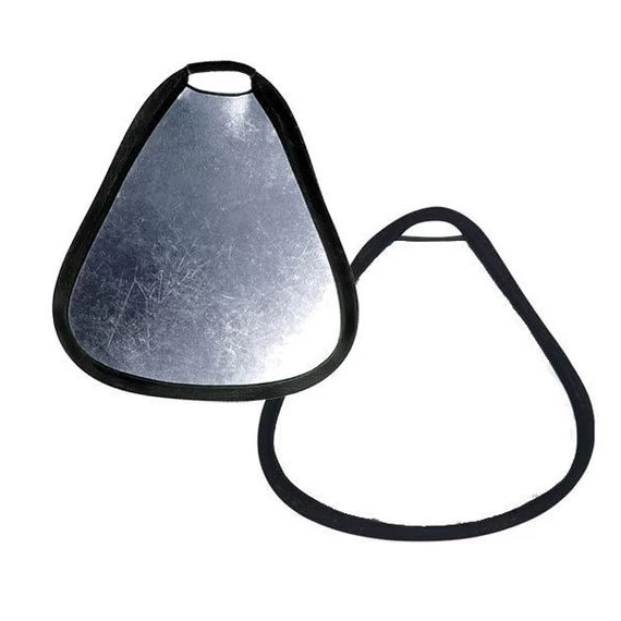 Derítőlap 30cm Fehér/Ezüst háromszög