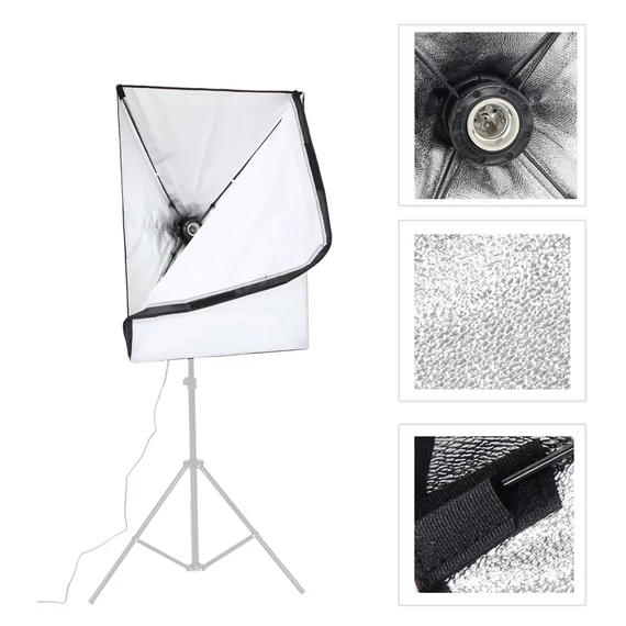 Softbox 50x70cm E27 foglalattal