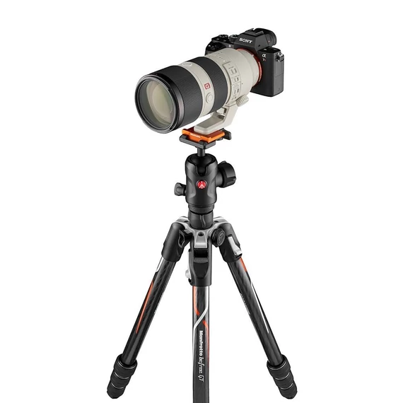 Manfrotto Befree GT Karbon tekerős lábzár+gömbfej Sony Alpha kamerához MKBFRTC4GTA-BH
