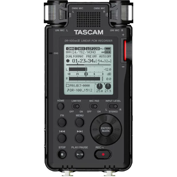 Tascam DR-100MK3 Professzionális hordozható hangrögzítő