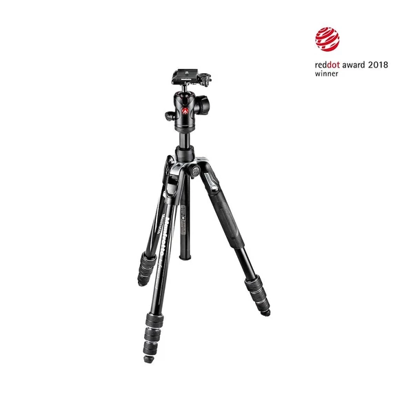 Manfrotto Befree Advanced alu travel állvány tekerős zár+gömbfej,fek. MKBFRTA4BK-BH