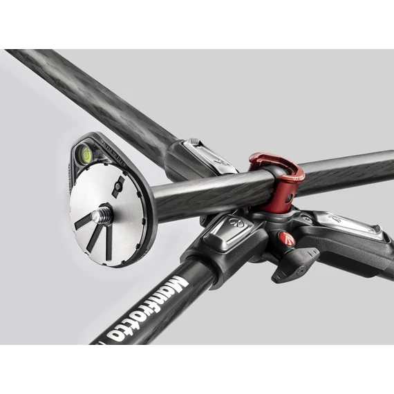 Manfrotto 190XPRO karbon 4 szekciós állvány, horizontális oszloppal MT190CXPRO4